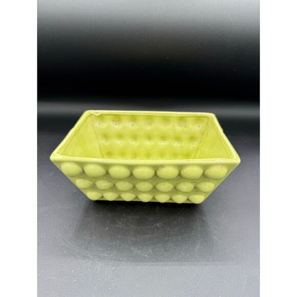 Antique Art Pottery Rectangle Planter Bowl Cont Centerpiece - Green - Picture 8 of 8